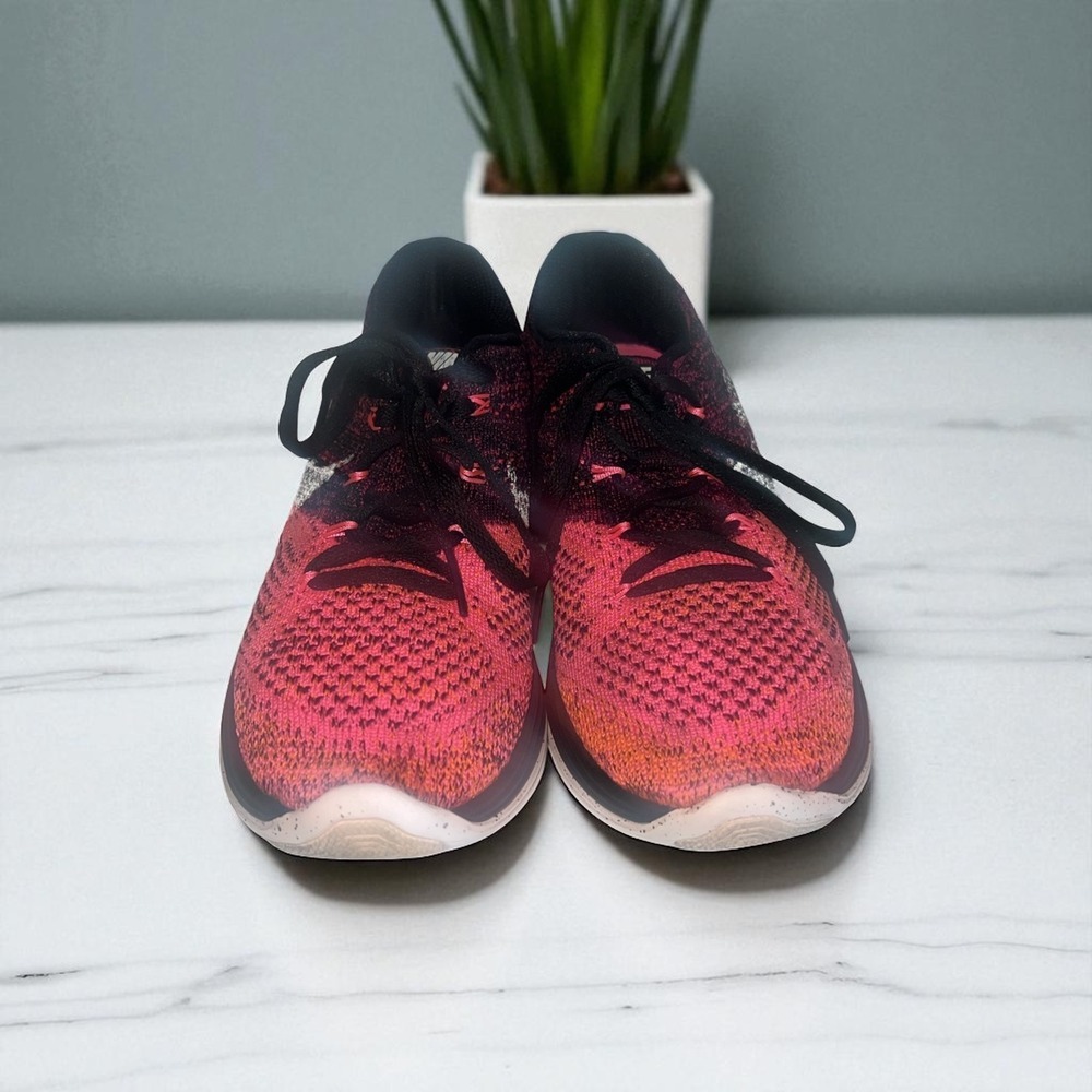 Nike Lunarlon‎ Running Shoes Women's Sneakers Athletic Pink Black Size 7 - Picture 2 of 8
